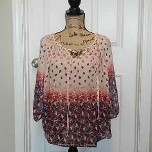 Crochet Trim Top - NWT
